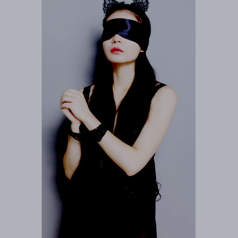 Сексуальная Женская искусственная манжета, сдерживающая наручники, плавающий кнут, костюм Ecstasy, Шелковый Атласный оттенок, Обложка, лента SM