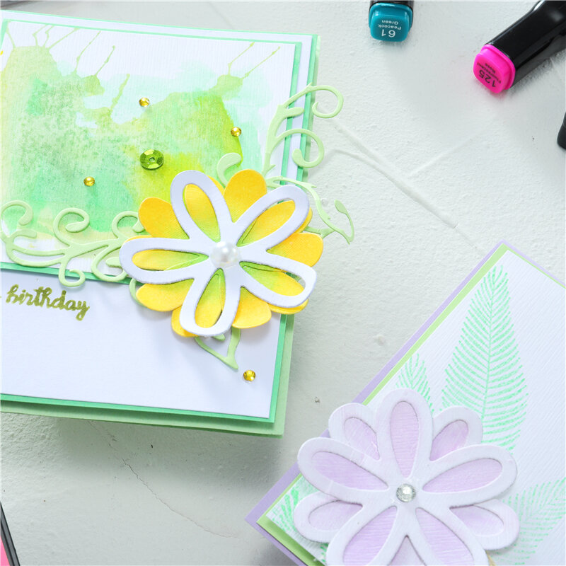 InLoveArts 꽃 금속 절단 다이 잎 스크랩북 카드 만들기 장식 엠보싱 공예 스텐실 2020 년 새로운 다이