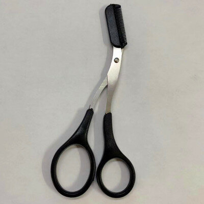 Fashion Eyebrow Trimmer Scissor with Comb Facial Hair Removal Grooming Shaping Shaver Cosmetic Makeup Accessories