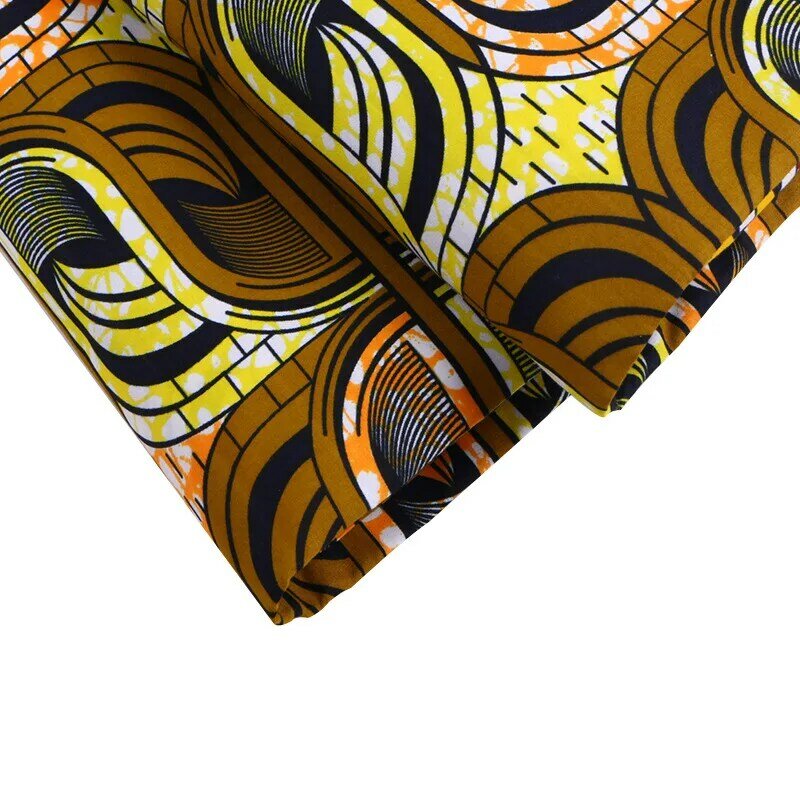 2019 tecido de cera africano tecido de impressão de cera nigéria verdadeiro ancara cera real 6 metros \ set
