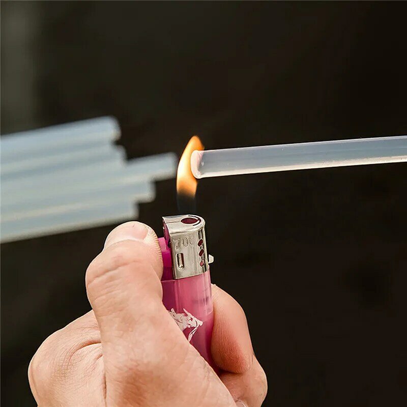 10Pcs 11mm x 250mm Hot-melt Lijmpistool Reparatie Legering Accessoires Transparante Hot-melt Gun lijm Sticks Pistool Lijm DIY Gereedschap