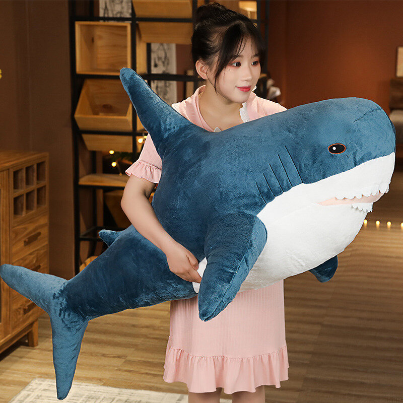 Enorme Haaien Pluchen Speelgoed Soft Knuffeldier Doll Lezen Kussen Voor Verjaardag Geschenken Kawaii Speelgoed Speelgoed Voor Meisjes Kinderen