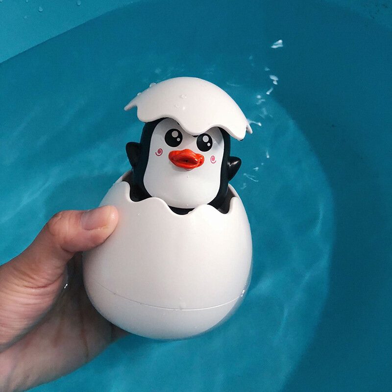 Babybadkamer Toy Kids Leuke Eend Pinguïn Ei Waternevel Sprinkler Badkamer Beregening Douche Zwemmen Water Speelgoed Voor Kids Gift