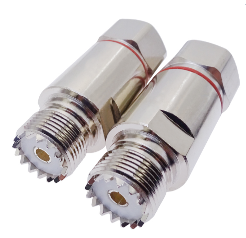 5pcs PL259 UHF buchse klemme schraube für 1/2 superflexible RF koaxial feeder kabel Adapter