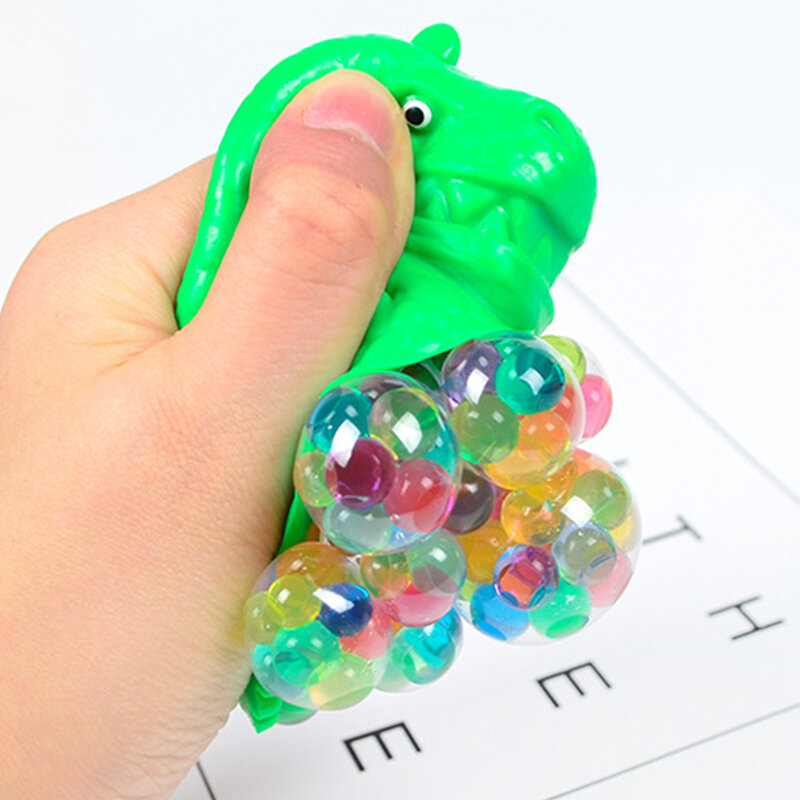 Cartoon Dinosaur Beads Relieve Pressure Hand Fidget Toys for Children Stress Squeeze Decompression Adult Office Child Toy Gift