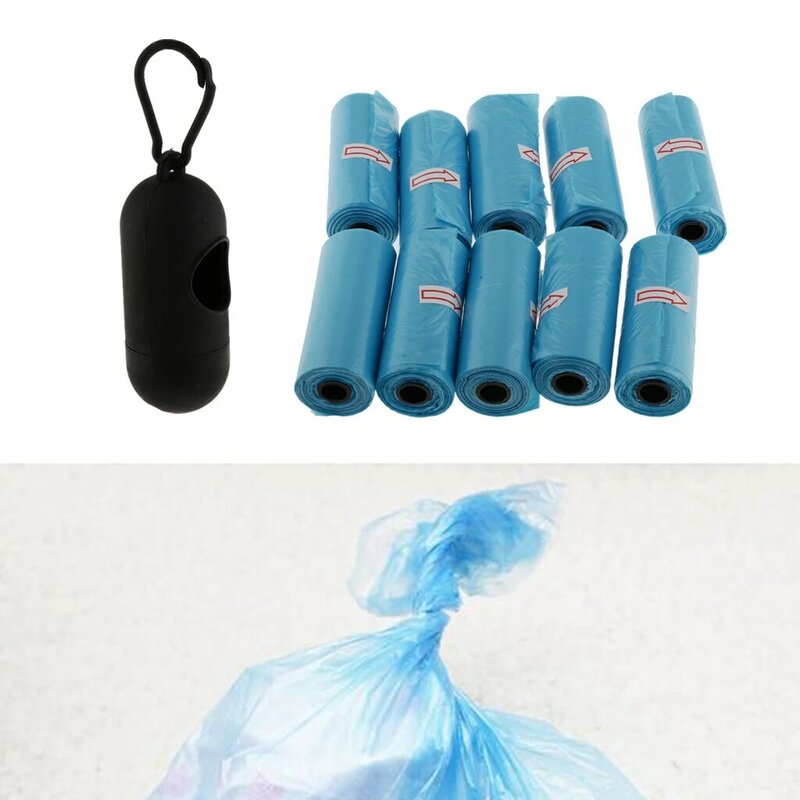 Bolsas de pañales desechables para bebé, rollos de recarga con dispensador, sacos de residuos ecológicos, suministros de limpieza de basura, 10 rollos, 150 piezas