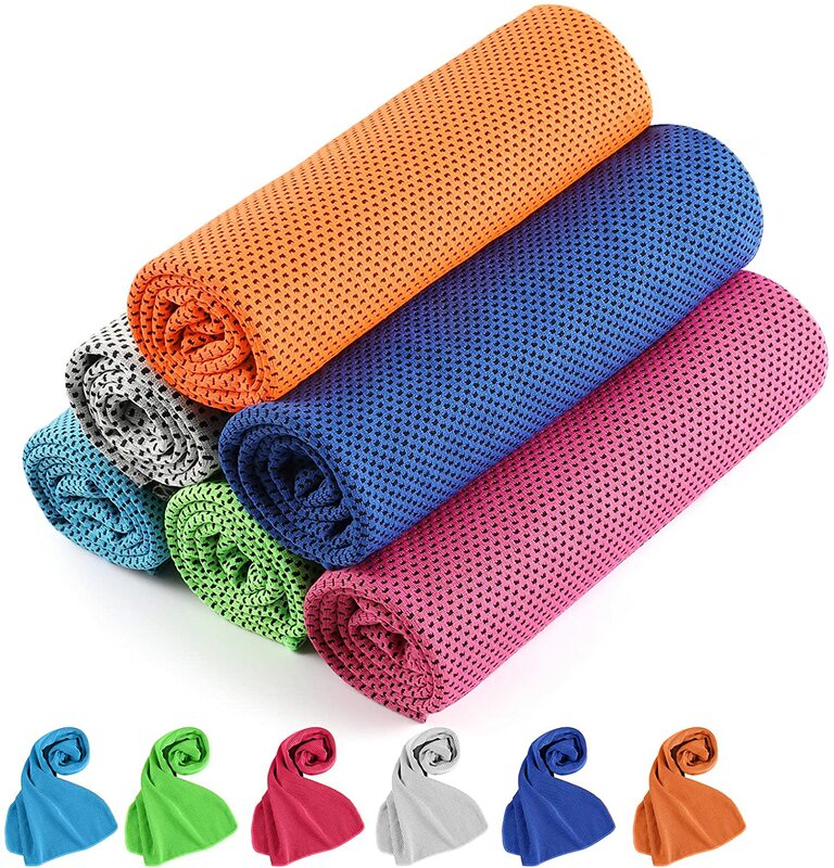 Paquete de toallas de refrigeración para el cuello, toalla suave y transpirable de enfriamiento instantáneo para acampar, Yoga, correr, gimnasio y entrenamiento