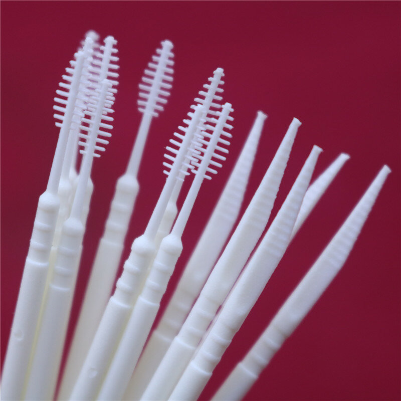 100 szt. Dwugłowicowy Superfine Tooth Stick jednorazowe nici dentystyczne pręty wykałaczki strona czyste zęby pozostałości żywności Dental pielęgnacja jamy ustnej