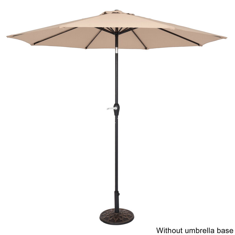 Paraguas Central plegable impermeable, sombrilla de 9 pies, dos colores, almacén de EE. UU.