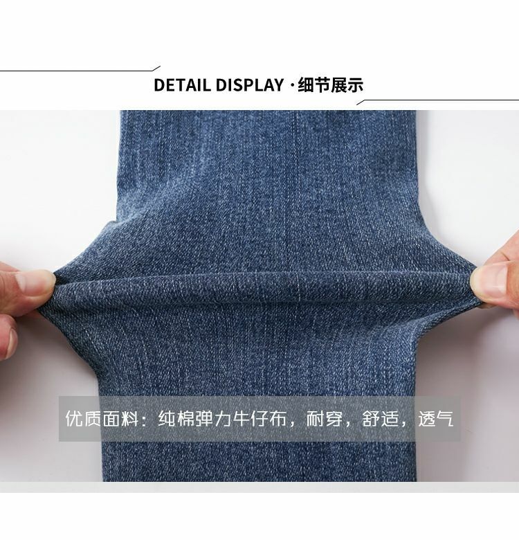 Jeans Pensil Ramping Pinggang Tinggi untuk Wanita Celana Denim Elastis Ketat Kasual Celana Denim Jeans Panjang Ala Jalanan untuk Wanita