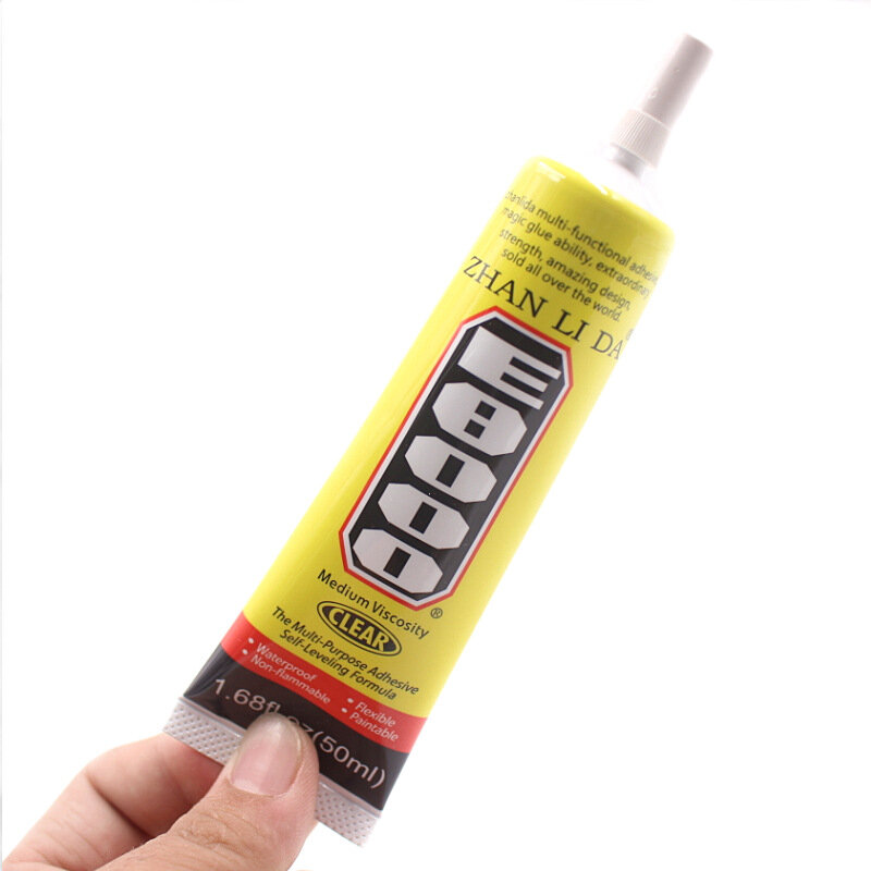 25ml E8000 Strong Liquid Glue Clothes Fabric Clear Leather Adhesive Jewelry Stationery Phone Screen Instant Earphone