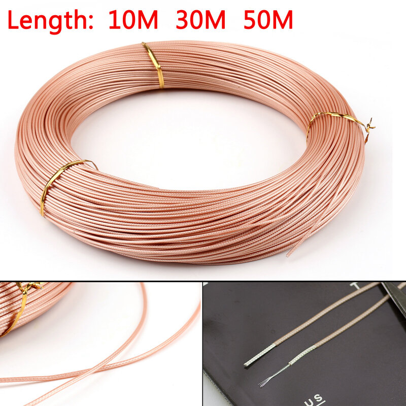 Cable Coaxial RF RG178, Cable de 50ohm, M17, M93-RG178, Coaxial, motocicleta, 10m, 30m, 50m