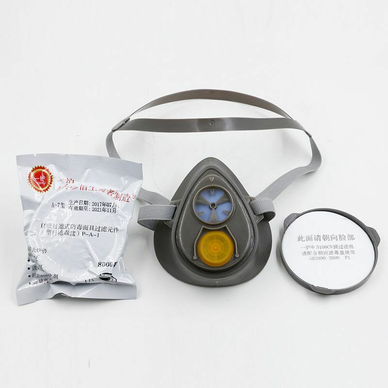 A-7 3200 Masker Gas Respirator Karbon Kualitas Tinggi Filter Masker Cat Pestisida Semprot Penyemprotan Masker Industri Keselamatan Wajah Perisai