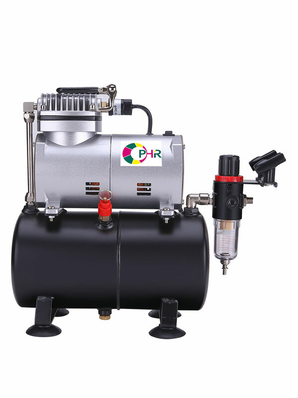 Ofir-kit de aerógrafo com compressor de ar para decoração de bolo, 0.3mm, 0.8mm, 110v, ac090 + 004a + 071