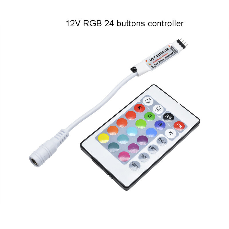 Fita LED com controle remoto IR, USB, 3528SMD, lâmpada, fita, RGB, TV, desktop, tela, luz de fundo, diodo