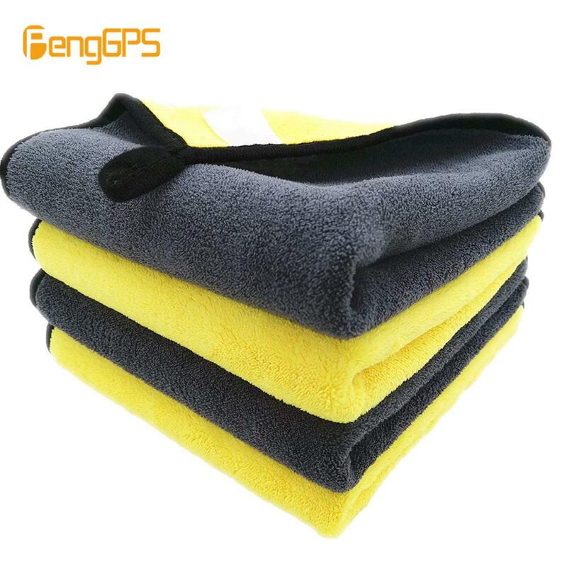Car Care Polishing Wash Towels Plush Microfiber Washing Drying 30*60CM Strong Thick Plush Polyester Fiber Car Cleaning Cloth
