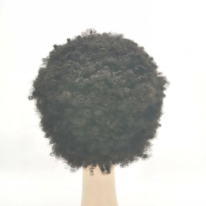Perucas de cabelo humano encaracolado afro, sem cola e sem laço, para mulheres negras
