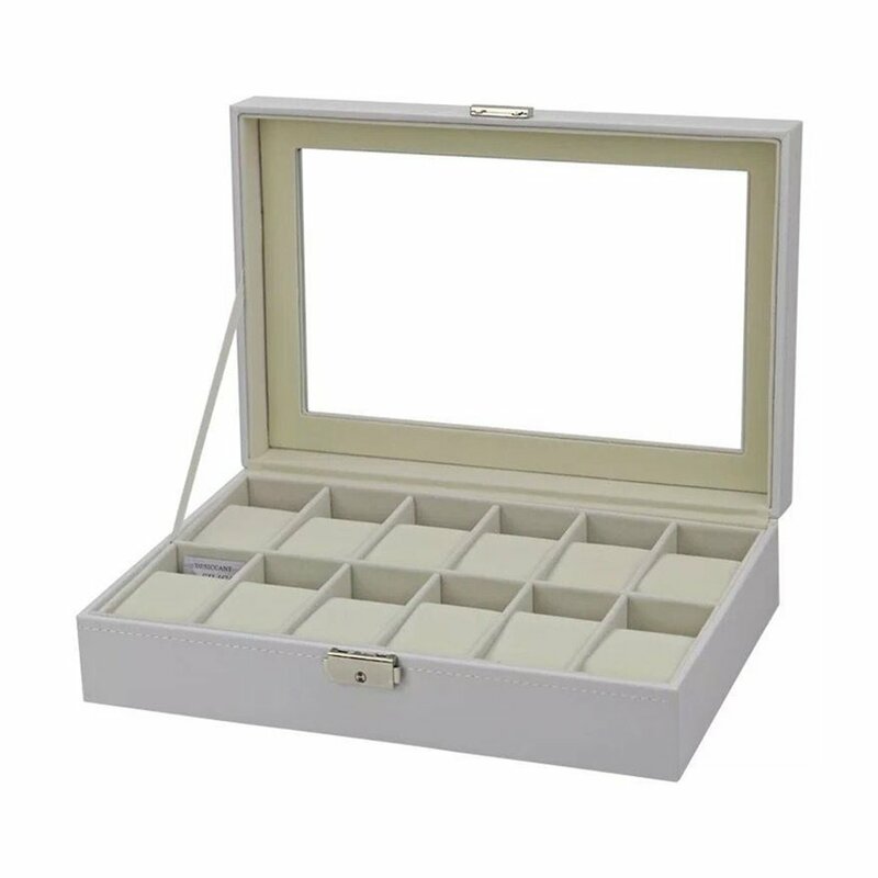 Caixa de relógio de jóias caso para yazole elegante relógio de pulso presente caixa de presente caso de exibição de armazenamento organizador