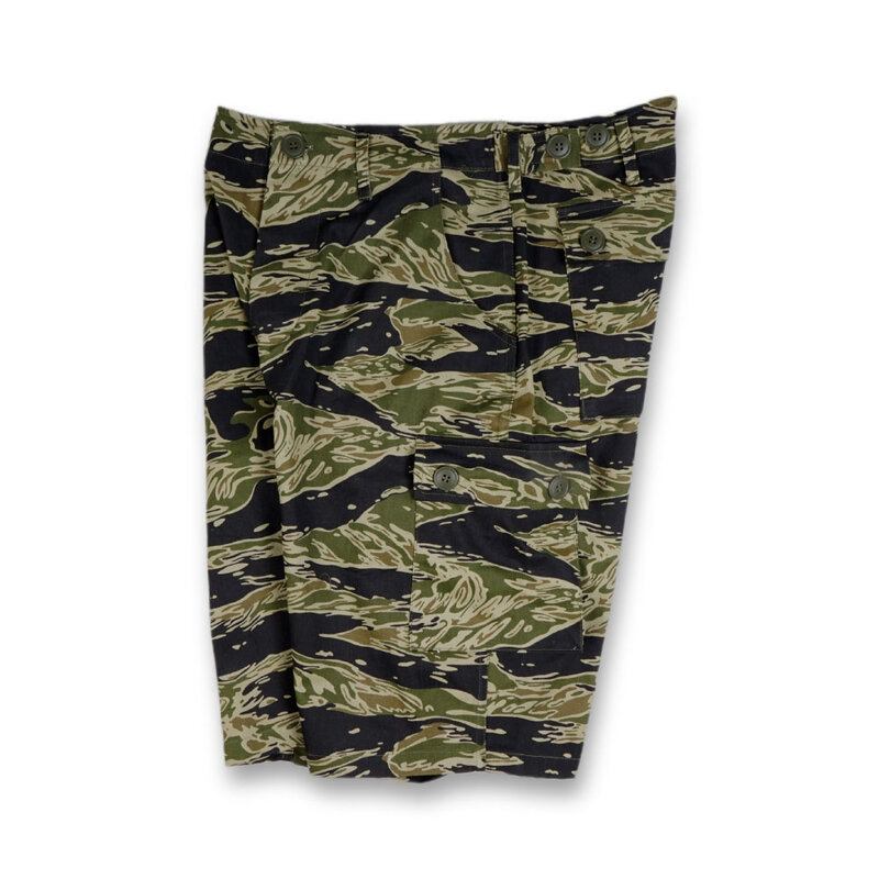 Pantalones cortos deportivos de camuflaje TCU, con estampado de tigre del Ejército de los Estados Unidos, guerra de Vietnam, WWII WW2