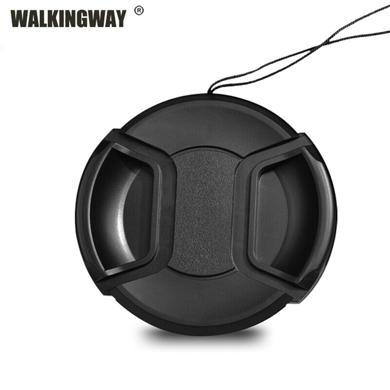 Walkingway Lens Cap Holder 43/49/52/55/58/62/67/72/77/82 millimetri Centro Pinch Snap-on Cover Cap di Protezione Lens Protector