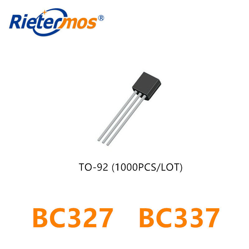 Bc327 bc337 to-92, 1000pcs, fabricado na china