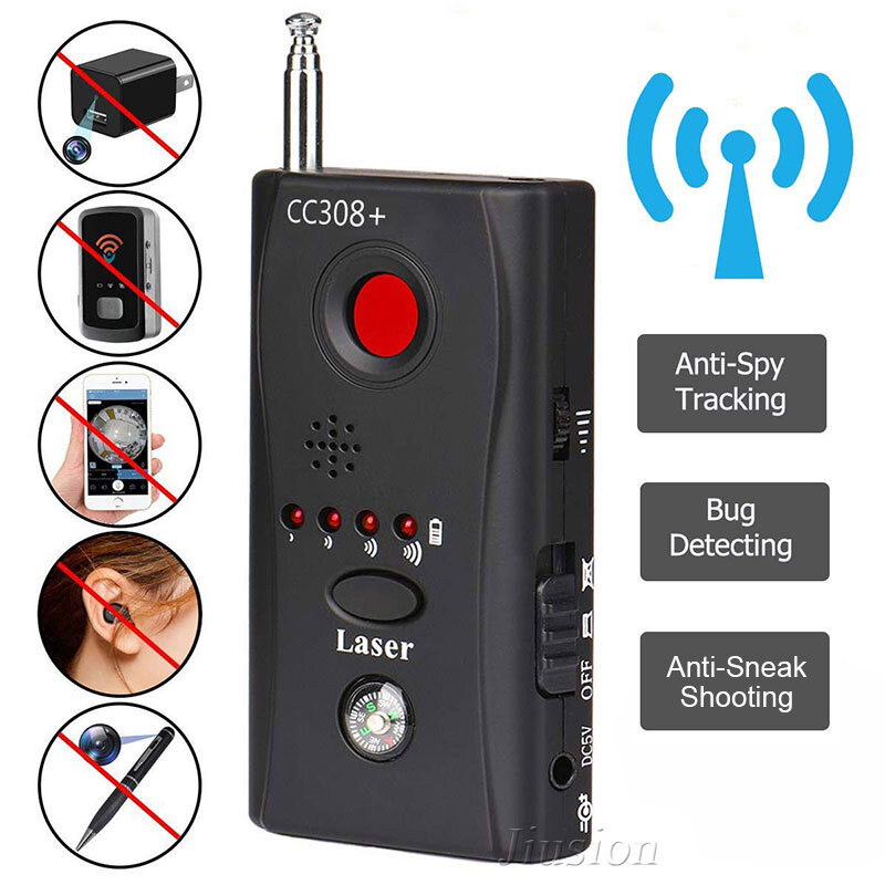 Detektor Bug Anti-mata-mata Lengkap CC308 Gizli Kamera Pencarian Mini Kamera Nirkabel Sinyal Tersembunyi GSM Pencari Perangkat Keamanan Privasi