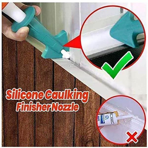 4PCS Stainless Steel Caulk Nozzle Applicator Caulking Finisher Glue Silicone Sealant Finishing Tool Kitchen Bathroom Sink Joint