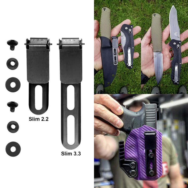 Tactical Flashy Belt Clip para faca bainha, Kydex Gun coldre, IWB Oculto Carry, Blet Clip, Airsoft Hunting, acessório ao ar livre