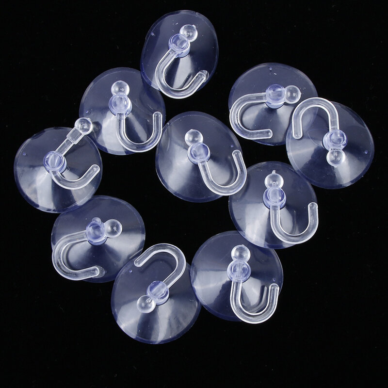1/3/5/10pcs Glass Window Wall Hooks Hanger 35mm  Strong Suction Cup Suckers Kitchen Bathroom Hooks Transparent Suction Cup Hook