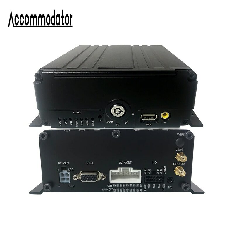AHD 1080P HDD SD Card 4 Channels Vehicle Car Trailer Truck Taxi School Bus Mobile DVR built in GPS  4G