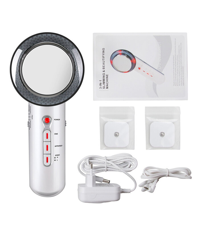 3 in 1 Body Massager Device Face Lifting Tool EMS Infrared Ultrasonic Slimming Fat Burner Skin Care Machine Dropshiping 27#