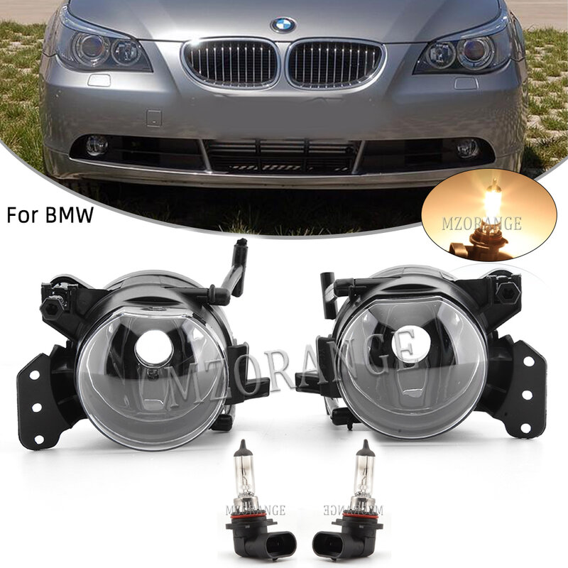 Lampu kabut LED, lampu kabut untuk BMW E60 E90 E46 E63 E61 323i 325i 525i, lampu kabut Halogen, aksesori suku cadang mobil rakitan