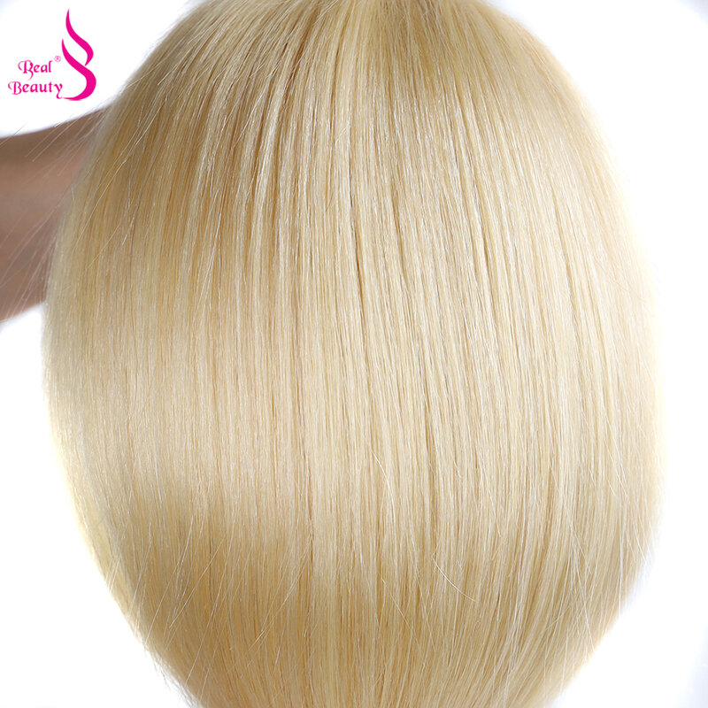 Real Beauty 613สีบลอนด์ Straight Human Hair Bulk สำหรับ Braiding ไม่มี Weft ไฮไลท์100% Human Hair Extensions 45ซม.ถึง75ซม.