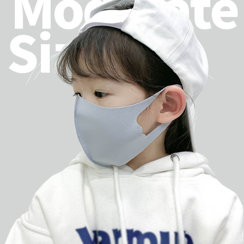 Mascarilla facial lavable y reutilizable para niños, máscara anticontaminación PM2.5, antipolvo, 4 a 11 años, juego de 5 unids/set