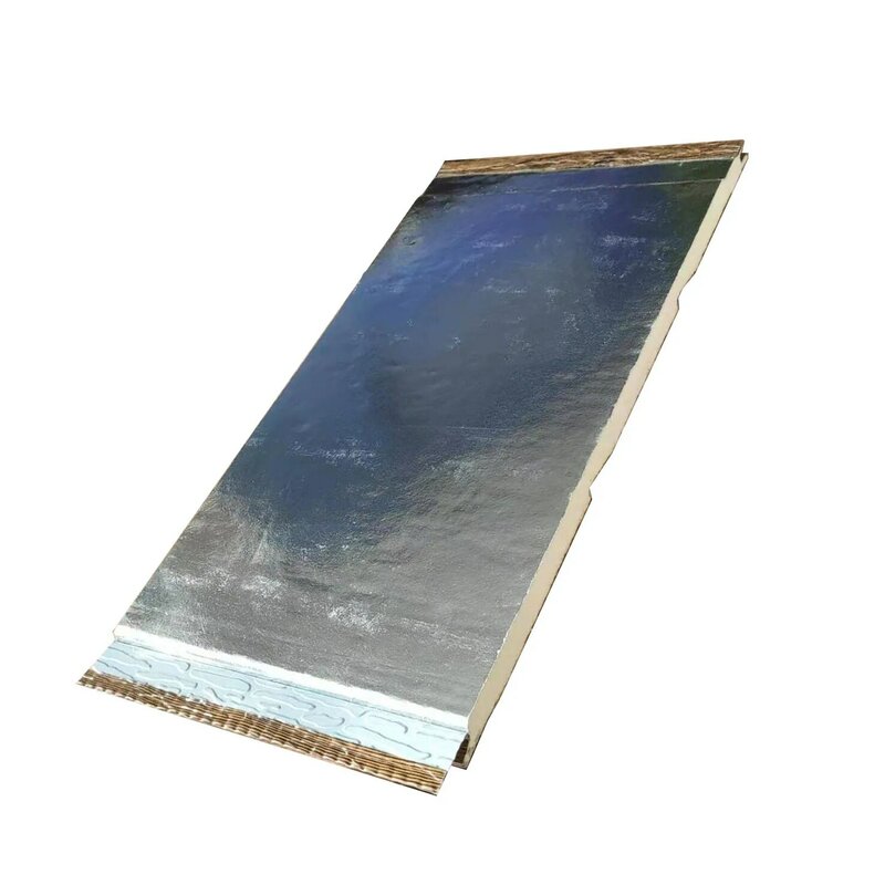 50 metrów kwadratowych 16mm * 380*3800mm metalowy Panel sidingowy izolacja zewnętrzna i wewnętrzna ścienna płyta dekoracyjna poliuretanowa kanapka