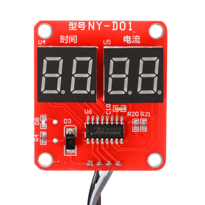 Placa de Control de soldadores por puntos, módulo controlador de tiempo y corriente, amperímetro de sincronización, pantalla Digital, 100A