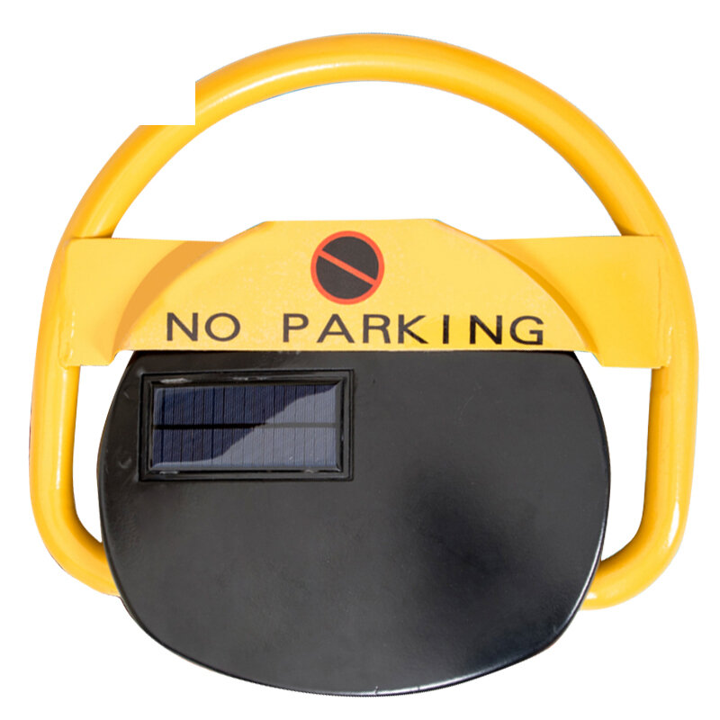 KinJoin-barrera de estacionamiento para coche, sistema de bloqueo Solar, baliza de bloqueo, 7a con batería de 12V y, no incluida, 2 mandos a distancia