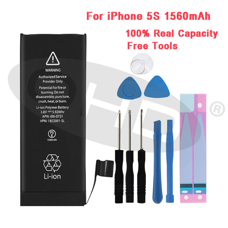 100% neueste Lithium-Batterie Für Apple iPhone 6S 6 7 5S 5 Ersatz Mobile Batterien Für iphone 5 5s 6 s Interne Telefon Bateria