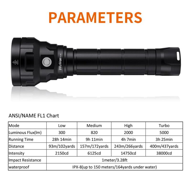 DL40 Powerful 5000lm Diving Light Bright Dive Flashlight with 4*LH351D 90CRI 26650 Underwater Torch Light 5000K