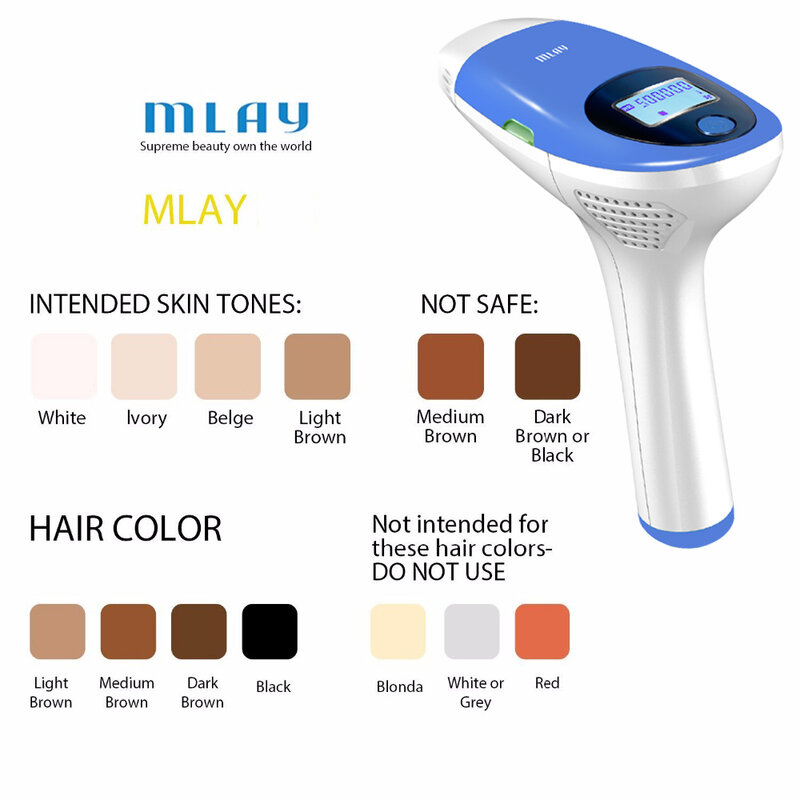 Эпилятор Mlay IPL для удаления волос, Лазерный Аппарат Для Перманентного удаления малайских волос, электрический депилятор для лица и тела, лазер с 500000 вспышками