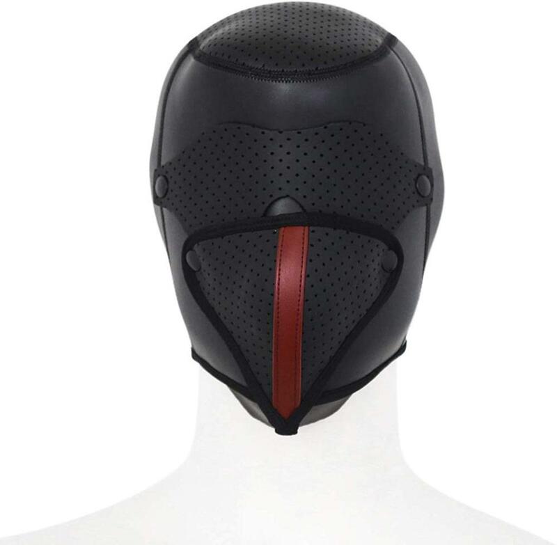Неопреновая черная дышащая маска с капюшоном для косплея, реквизит для танцевальных представлений