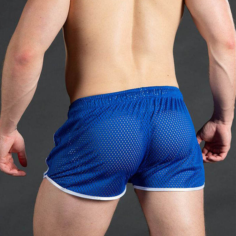 GITF-Pantalones cortos deportivos para correr para hombre, shorts de secado rápido de entrenamiento, ropa de gimnasio para hombre, pantalón de rejilla para fútbol, tenis, entrenamiento de playa, natación
