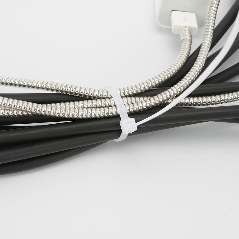 100 PCS Self-Locking พลาสติกไนล่อนสีดำ5X300สาย Tie แหวนยึด3X200เคเบิ้ล Tie Zip Wraps สายคล้อง nylon Cable Tie ชุด