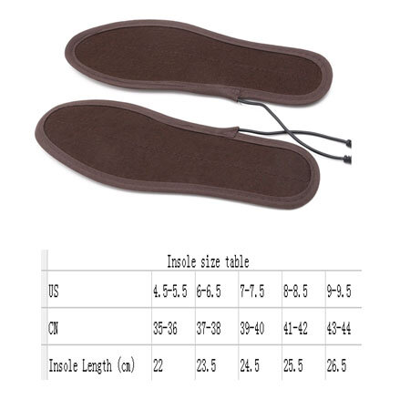 R9UD USB Electric Powered Plush Fur Heating Insoles Winter Keep Warm Foot Shoes