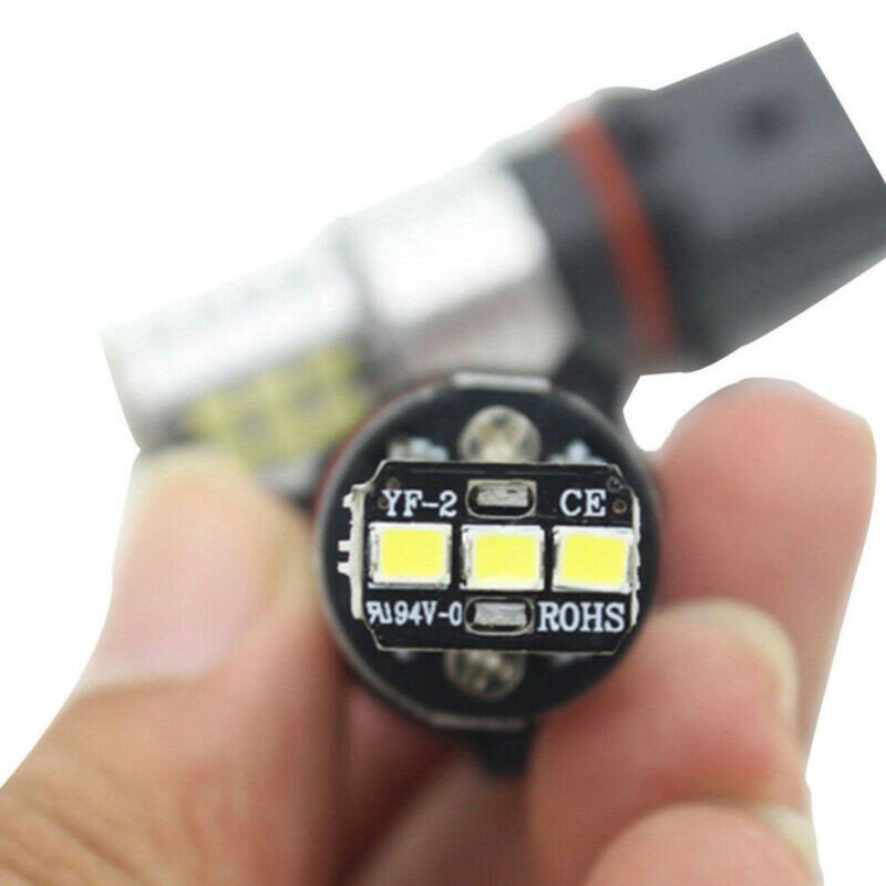 LEDカーフォグバルブ,2つのcanbus電球,2835 W,15電球,DRL,方向指示器,12V