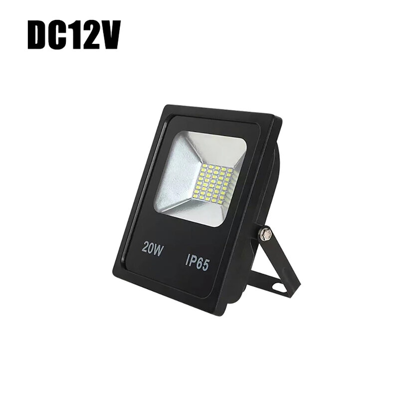 Reflector LED de DC12-80V IP66, luz de inundación impermeable, 10W, 20W, 30W, 50W, 100W, foco profesional blanco para exteriores para el mercado nocturno