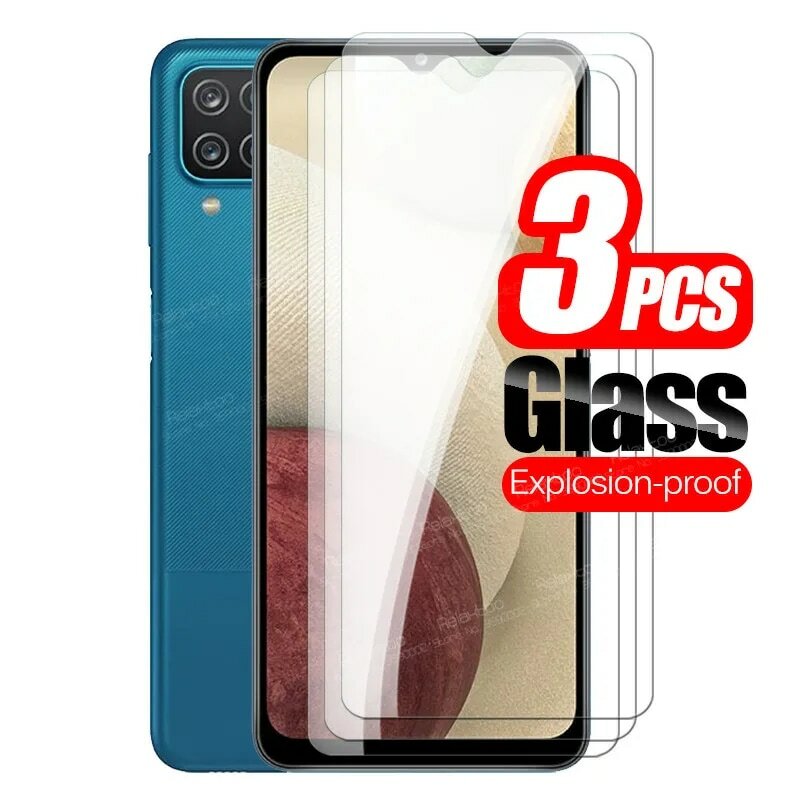 Закаленное стекло для Samsung A12, Защитное стекло для экрана Samsung Galaxy A12 A 12 SM-A125F/DS, Защитная пленка для телефона, 3 шт.
