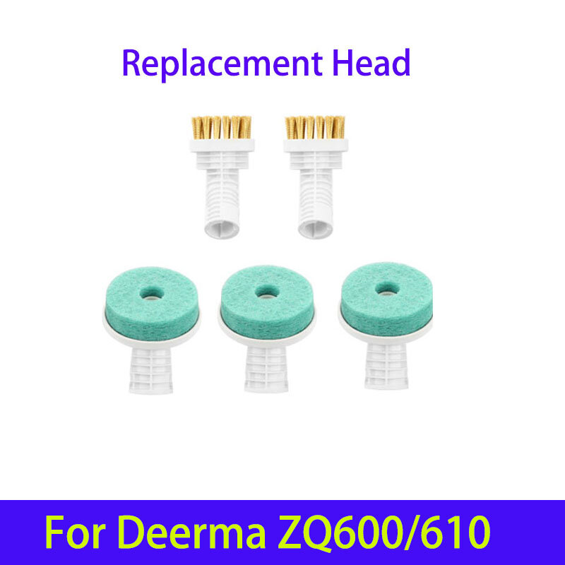 Dla Deerma DEM ZQ600 ZQ610 ręczny odkurzacz parowy części zamienne szczotka 5 załącznik formy usuwanie pyłu głowice