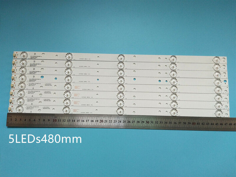 Ledバックライトストリップ5ランプフィリップス対応の50 "テレビD50-F2000 JS-D-JP5020-A51EC B51EC
