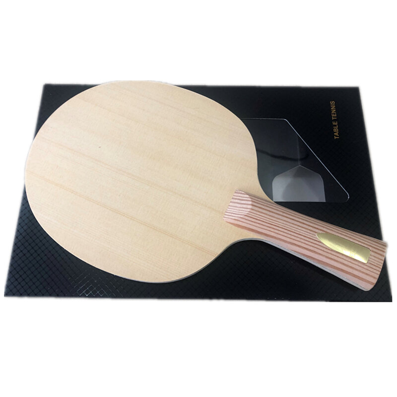 Stuor BLUE carbon Hinoki table tennis blade hinoki wood  ping pong racket 7 layers with fiber carbon fast attack FL ST CS